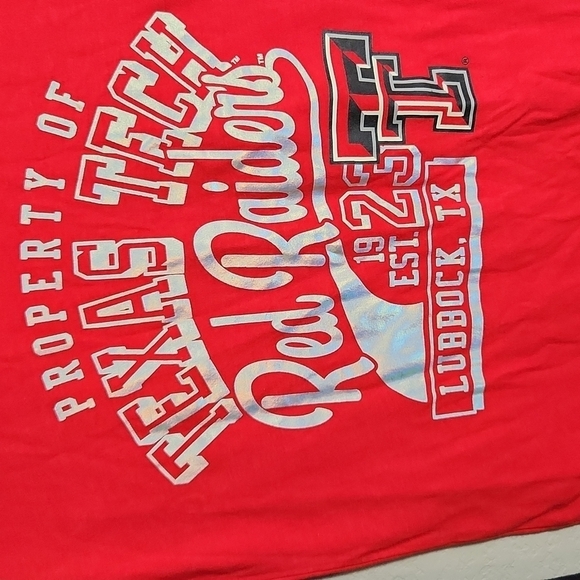 Texas Tech Womens Shirt longsleeve tshirt size M 7-9 NEW Russell shirt top - Picture 2 of 13